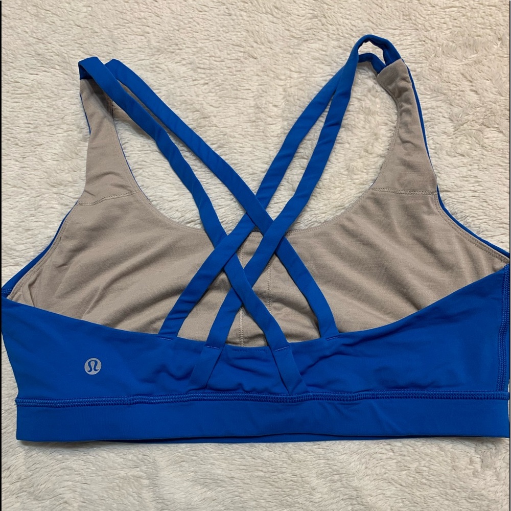 Blue Lululemon Energy Bra 12
